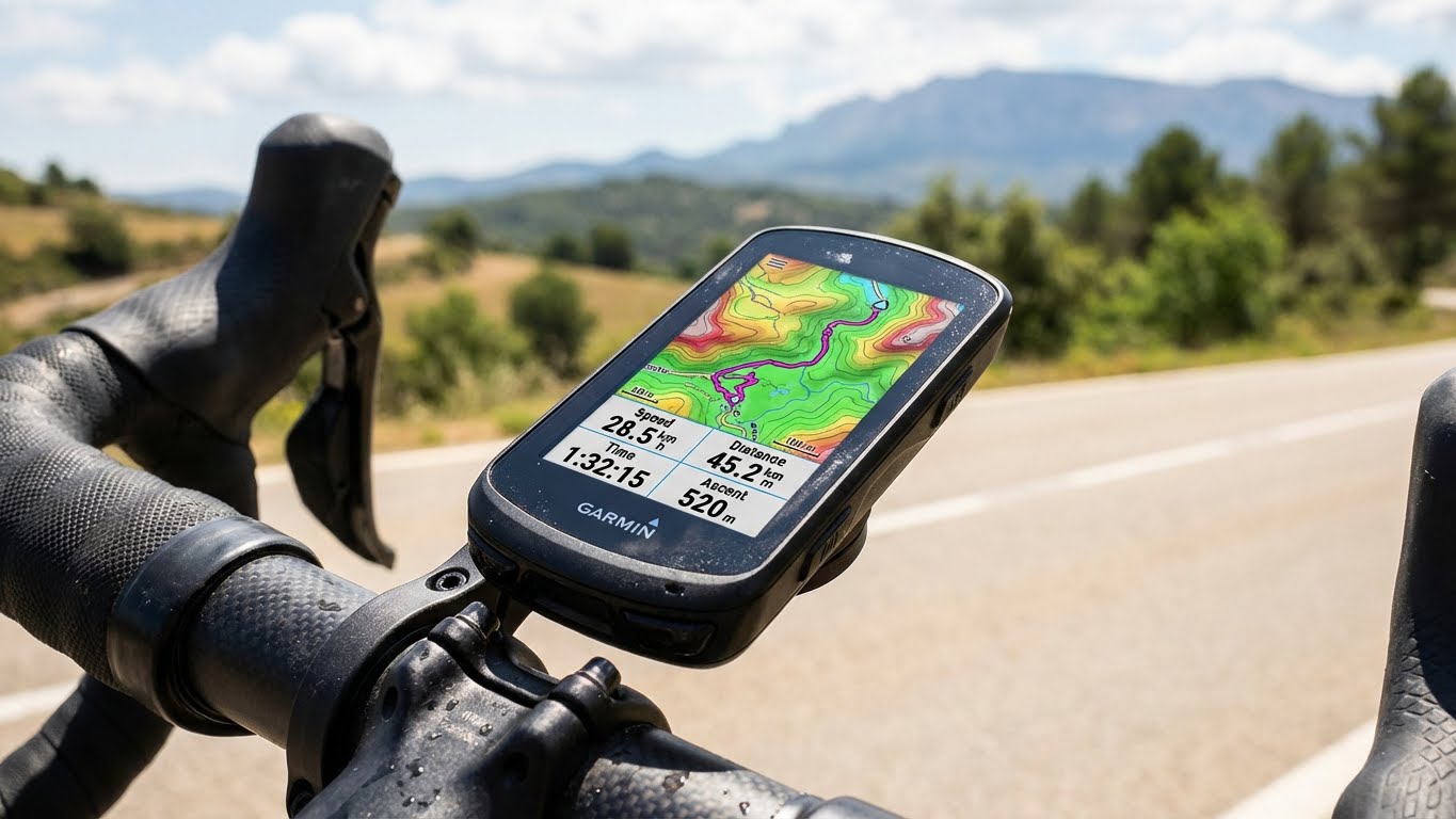 Confronto delle migliori unità GPS da ciclismo affiancate sul display